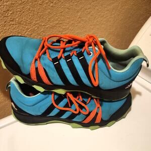 Adidas Traxion Shoes Womens Size 10.5 Blue Pink Black Running Hiking AF6154